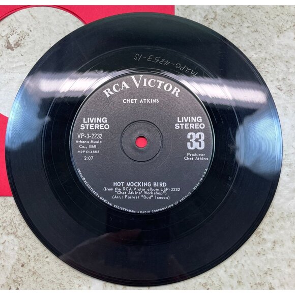 Chet Atkins Jukebox Compact 33 Country Hot Mocking Bird / Whatever Will Be - Picture 4 of 6